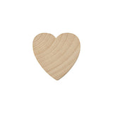 1-1/2" Wood Hearts, Natural Unfinished Wood Heart Cutout Shape, (1.5 Inch), Wooden Heart (1-1/2