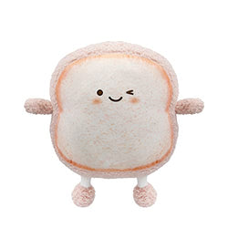 YUESUO Toast Sliced Bread Stuffed Pillow Cotton Food Sofa Pillow Cute Bread Toy for Kids Small Sliced Bread (Pink Bread)