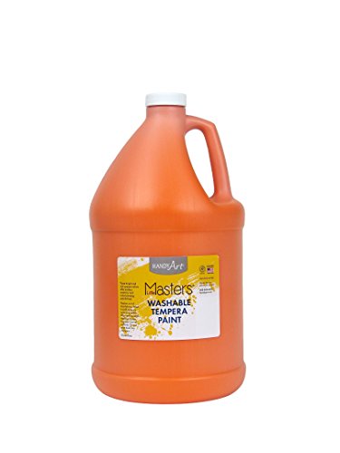 Handy Art Little Masters Washable Tempera Paint, Gallon, Orange