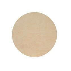 Wood Plywood Circle Plaques 9 inch, 1/2 Inch Thick, Pack of 5 Round Birch Wood Cutouts, Unfinished for Crafts and DIY Signs, by Woodpeckers