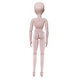 UCanaan Customized 1/3 BJD Doll, 19 Joints Nude SD Girl Doll 24 Inch Ball Jointed Dolls Female Body + Basic Makeup for DIY Dolls(Brown Eyes)