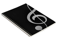 MOREYES Blank Sheet Music Composition Manuscript Staff Notebook with 50 Pages 26x19cm (Music clef notebook)