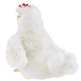 Bearington Henny Plush White Hen Stuffed Animal, 9 Inches