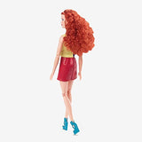 Barbie Looks Doll, Curly Red Hair, Color Block Outfit with Miniskirt, Style and Pose, Fashion Collectibles, Barbie Signature Looks