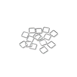 Bulk Buy: Darice DIY Crafts Jump Rings Square Sterling Silver Plated 7mm (6-Pack) 1996-11