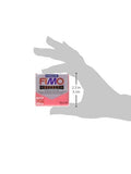Fimo Soft Polymer Clay 2 Ounces-8020-204 Transparent Red