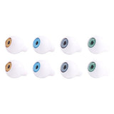 DECORA 8 Pieces Round Acrylic Doll Eyes Eyeballs 14mm