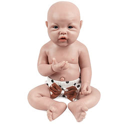 Vollence 17 inch Full Silicone Baby Doll That Look Real,Not Vinyl Material Dolls,Reborn Baby Doll,Real Baby Doll,Lifelike Baby Dolls - Boy