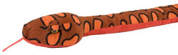 Wild Republic Snake Plush, Stuffed Animal, Plush Toy, Gifts for Kids, Rainbow Boa 70"