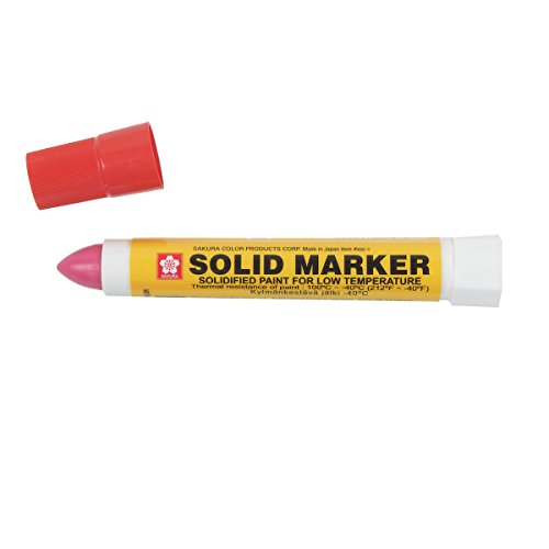 Sakura XSC-T-19 Red Solidified Paint Low Temperature Solid Marker, -40 to 212 Degree F, 13 mm