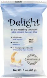 Bulk Buy: Creative Paperclay Delight Air Dry Modeling Compound 3 Ounces White (3-Pack)