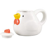 SAN3750 Cute Tableware Teapot & Tea Cup Set, Chick Parent-Child, 236.4 ft (600 m), 4.9 fl oz (140 ml)