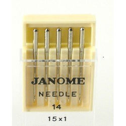 Janome Sewing Machine Needle Universal Size 14 in 5 Needles per Pack