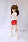 Petite Marie Japan for 1/4 Doll 16 inch 40cm MDD (Mini Dollfie Dream) BJD Quarter Pants Sportswear Doll Clothes with White Lines (Red) [No.0170] Clothes Only not Include Doll