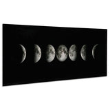 Empire Art Direct Moon Frameless Tempered Glass Flower Panel Graphic Wall Art, 63" x 24" x 0.2", Ready to Hang