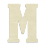 UNFINISHEDWOODCO 23-Inch Unfinished Wood Letter, Large, Letter M