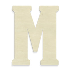 UNFINISHEDWOODCO 23-Inch Unfinished Wood Letter, Large, Letter M