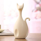 Anding Creative Home Decoration Home Animal Decoration Ceramic Sculpture [Cute cat] 3 Sets(LY-3698-Cat)