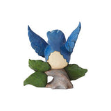 Enesco Jim Shore Heartwood Creek Bluebird on Branch Miniature Figurine, 3.5 Inch, Multicolor