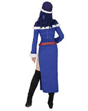 Cosplay.fm Women's Juvia Lockser Cosplay Costume Outfit Dress Cape Hat Belt (S) Blue