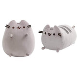 GUND Pusheen Squisheen Sitting Plush Cat, 11" & Pusheen Squisheen Plush Stuffed Kitty Log Multicolor, 11 inches