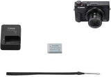Canon PowerShot G7 X Mark III Camera w/ 1 Inch Sensor & 4k Video - Wi-Fi & Bluetooth Enabled (Black) & LED Video Light, 64GB Transcend Memory Card, Extra Battery + Commander Optics Accessory Bundle