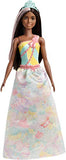 Barbie Dreamtopia Princess Doll, Approx 12-Inch Brunette with Pink Hairstreak Wearing Colorful Candy-Inspired Outfit and Tiara, for 3 to 7 Year Olds