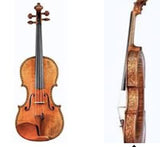 D Z Strad Violin - Model 505F - Hellier Stradivarius Advanced Masterpiece Copy Full Size