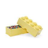 Room Copenhagen Lego Brick Box Stackable Storage Solution, 8, Cool Yellow