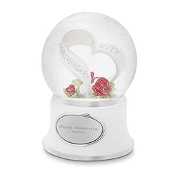 Things Remembered Personalized Anniversary Celebration Musical Snow Globe with Engraving Included