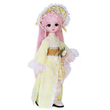 Yunle BJD Dolls 1/6, 12 Inch Little Angel Series Doll, 28 Ball Jointed Doll DIY Toys with Full Set Clothes Shoes Wig Makeup, Gift for Girls Birthday Gift (Daisy)