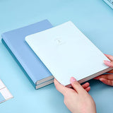 3 Pack Soft Cover Journal Leather Journal for Women Men College Ruled Notebook A5 Classic Journals for Writing Travel Journal 128 Sheets Note Taking Notebooks for School Office Home,Blue