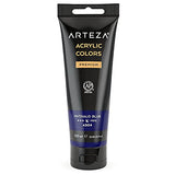ARTEZA Acrylic Paint Payne's Gray Color (120 ml Pouch, Tube) Acrylic Paint, Phthalo Blue Color, (120 ml Pouch, Tube), Rich Pigment, Non Fading, Non Toxic, Single Color Paint for Artists