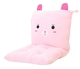 ChezMax Chair Cushion Plush Seat Cushion Back Cushion with Ties Thickened Chair Pads Cartoon Waist Pillow Cushion Decor for Chair Car Office Patio Detachable Pink Rabbit