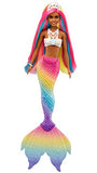 Barbie Dreamtopia Rainbow Magic Mermaid Doll with Rainbow Hair and Water-Activated Color Change Feature, Gift for 3 to 7 Year Olds