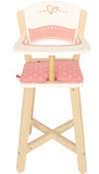 Award Winning Hape Babydoll Highchair Toddler Wooden Doll Play Furniture,Multi, L: 10.1, W: 10.4, H: 22.4 inch