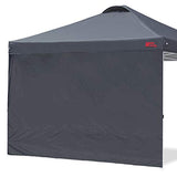 MASTERCANOPY Pop Up Canopy Tent Instant Shelter Beach Canopy with 1 Sidewall(10'x10',Dark Gray)