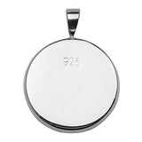 925 Sterling Silver Pendant Setting 1 inch Round Pendant Blank Jewelry Making Gift for her