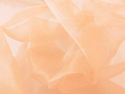 Crystal Organza Peach 58 Inch Fabric By the Yard (F.E.®)