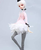 Fantasy Pink Dress Cloth for 1/4 BJD SD MSD Doll
