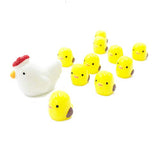 40Pcs Cute Mini Animal Figurines Miniature Family Chicken Cock Ornament Micro Fairy Garden Décor for Moss Landscape DIY Terrarium Crafts Accessories Home Outdoor Indoor (Family Chicken)