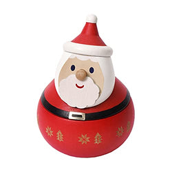 WOODERFUL LIFE Wooden Tumbler Music Box | Santa Claus | 1064401 | Hand Made Elaborate Design Seasonal Gift from Sustainable Forest | Plays - Jingle-Bell Rock
