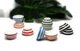 1shopforyou 10 Ceramic Bowls Handpainted Dollhouse Miniatures Toys Dishes Food Kitchen by Handmade No.2 Size M