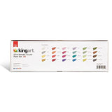 KINGART® PRO Artist Acrylic Paint, 22ml (0.74oz) Set of 24 Unique Metallic Colors