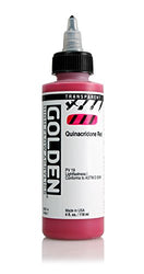 4oz. High Flow Acrylic Paint Color: Transparent Quinacridone Red