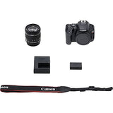 Canon EOS Rebel SL3 DSLR Camera with 18-55mm Lens (Black) + Canon EOS Bag + Sandisk Ultra 64GB Card + Cleaning Set and More (Renewed)