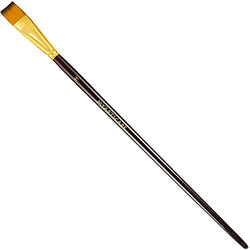 Taklon Synthetic Brushes - Long Handle Replacement Brushes (Bright 3/4")