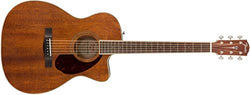 Fender Paramount PM-3 Acoustic Guitar - All-Mahogany - Triple-0 Body Style - Ovangkol Fingerboard - With Case