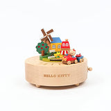 WOODERFUL LIFE Wooden Music Box | Hello Kitty Town | 1060362 | Hand Painting Most Popular Design Wonderful Gift for Family from Sustainable Forest | Plays - Brahms Waltz