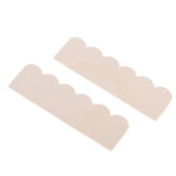 12pcs Unpainted 1/12 Dollhouse Wood Roof Tiles Frames, Miniatures Furniture DIY Making Accessories - 11x3.3cm